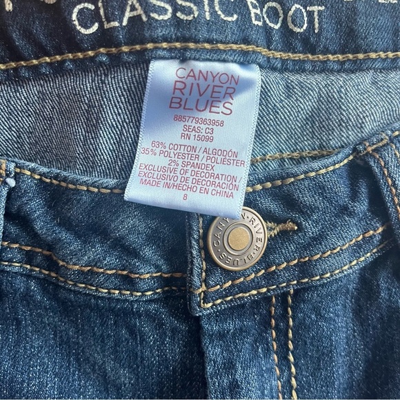 Canyon river blues classic boot medium wash size 8 western Y2K - Picture 3 of 8